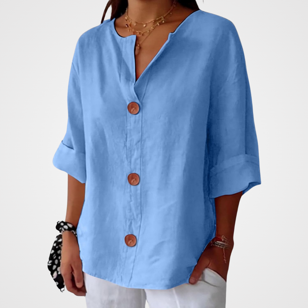 Midi Collared Blouse – Elegant Occasion Silhouette