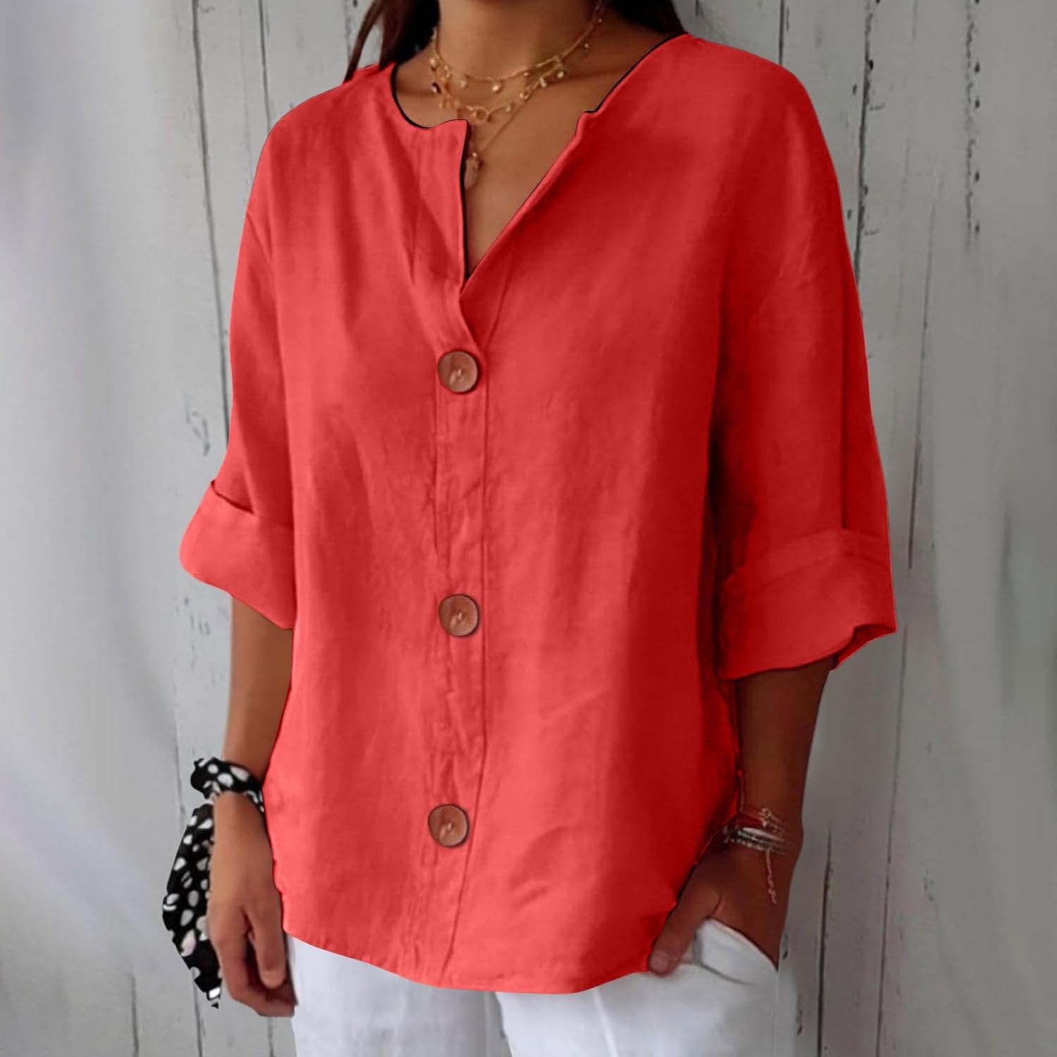Midi Collared Blouse – Elegant Occasion Silhouette