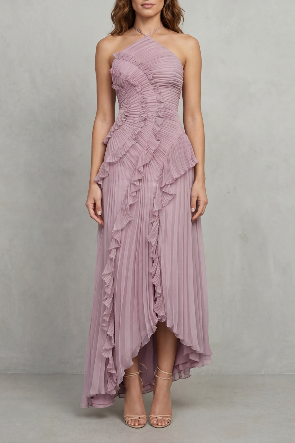 Midi One-Shoulder Dress – Evening-Ready Elegance