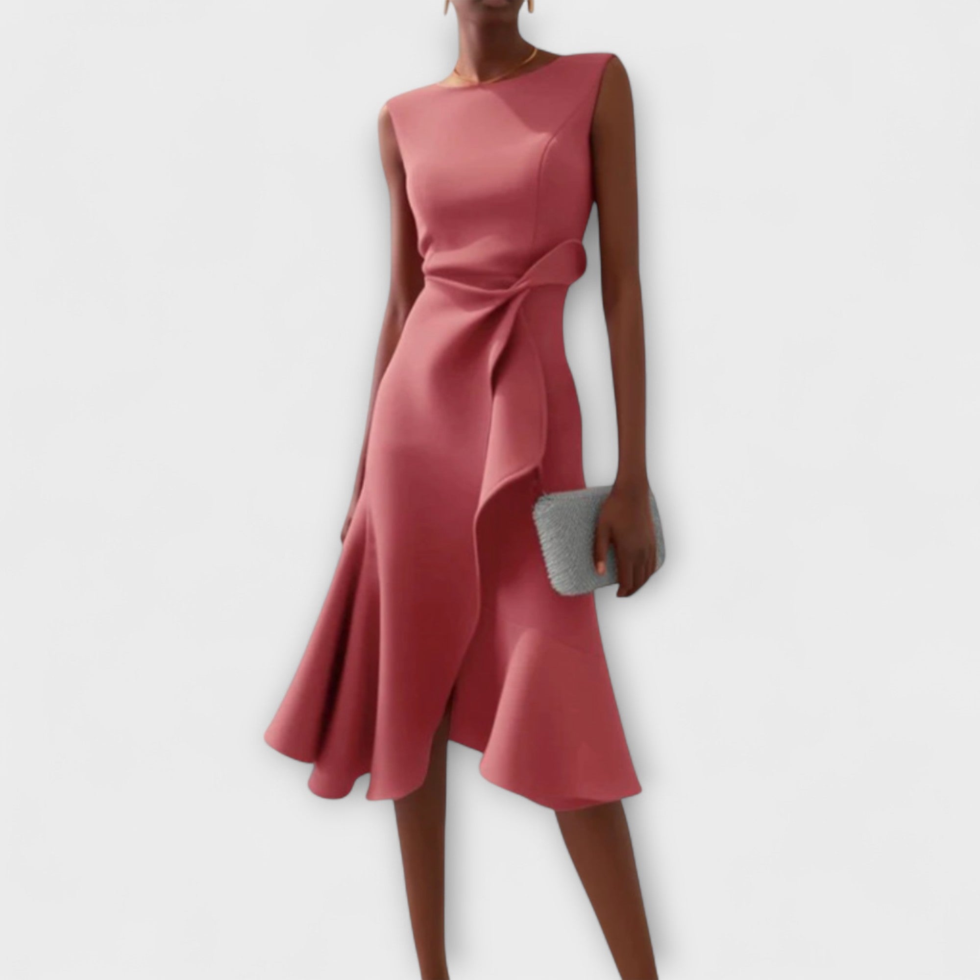 Midi Sleeveless Dress – Evening-Ready Elegance