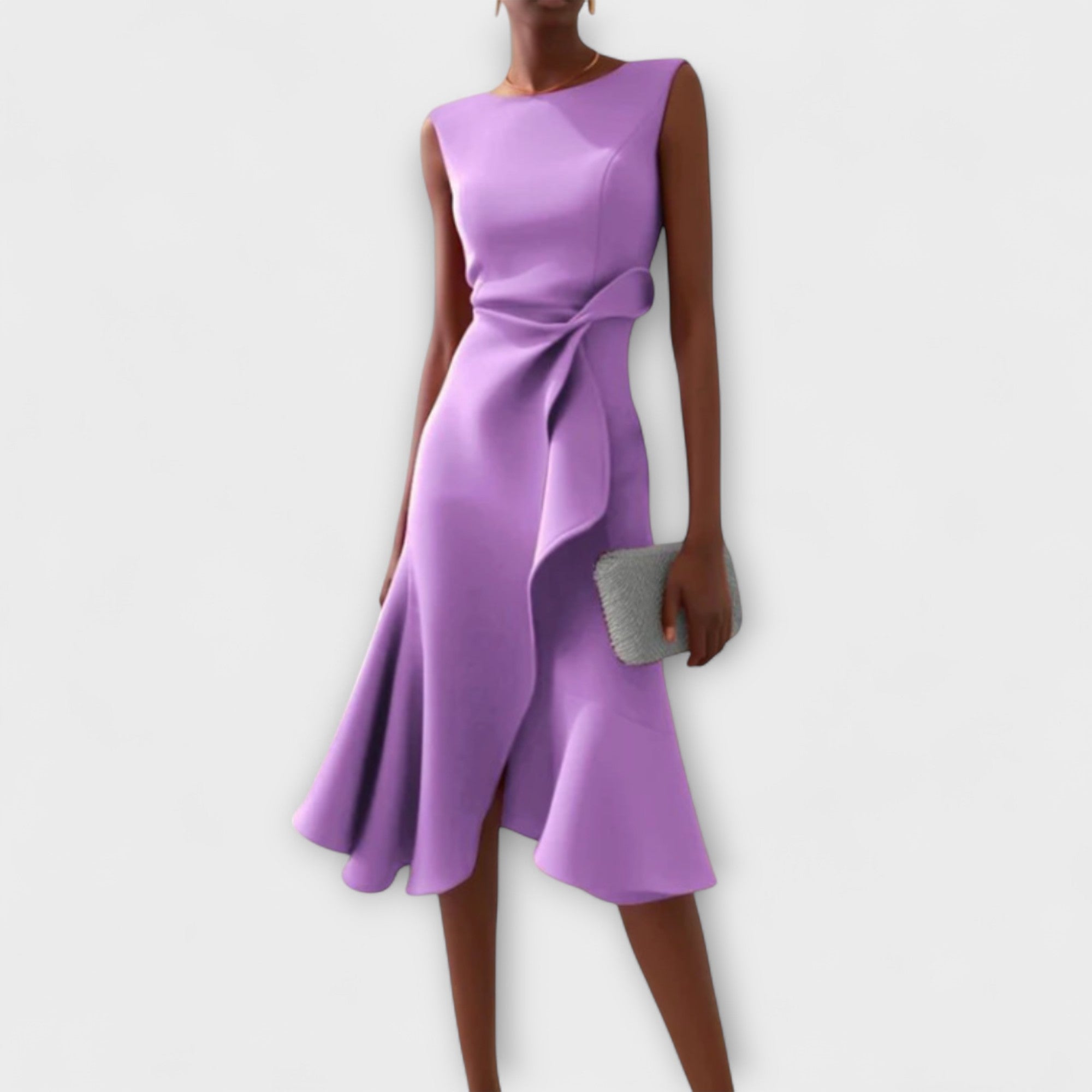 Midi Sleeveless Dress – Evening-Ready Elegance