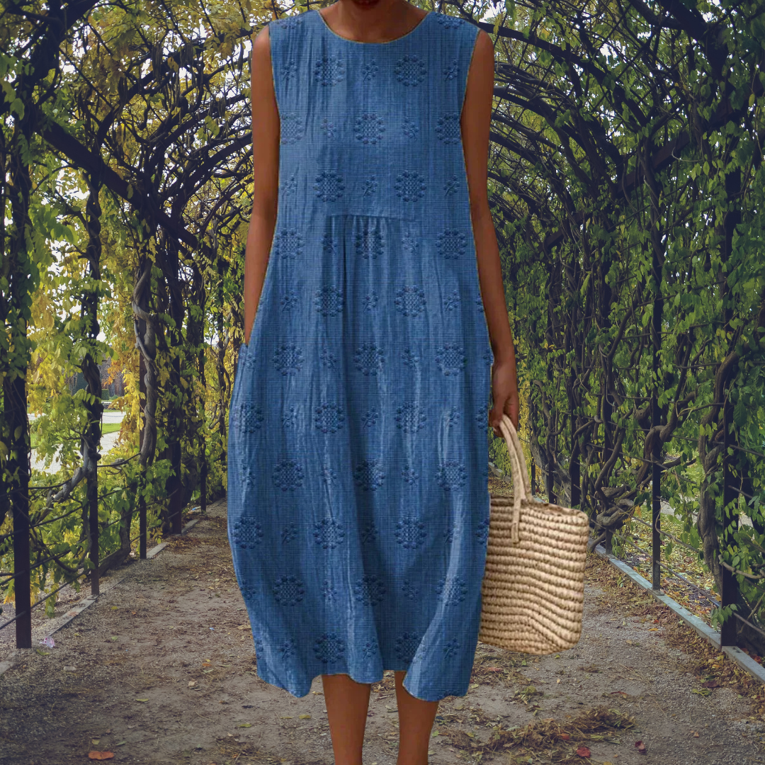 Midi Sleeveless Dress – Evening-Ready Elegance