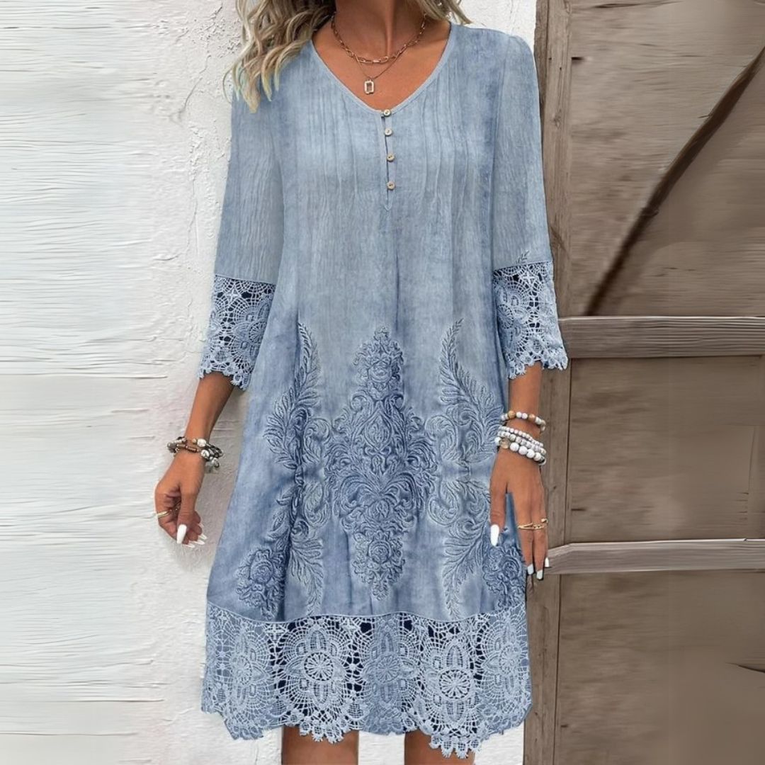 Midi V-Neck Dress – Effortless Summer Style