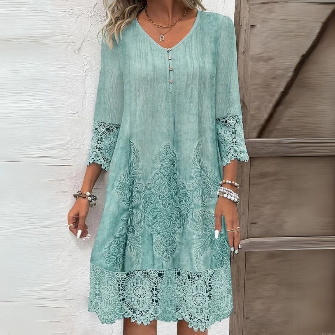 Midi V-Neck Dress – Effortless Summer Style