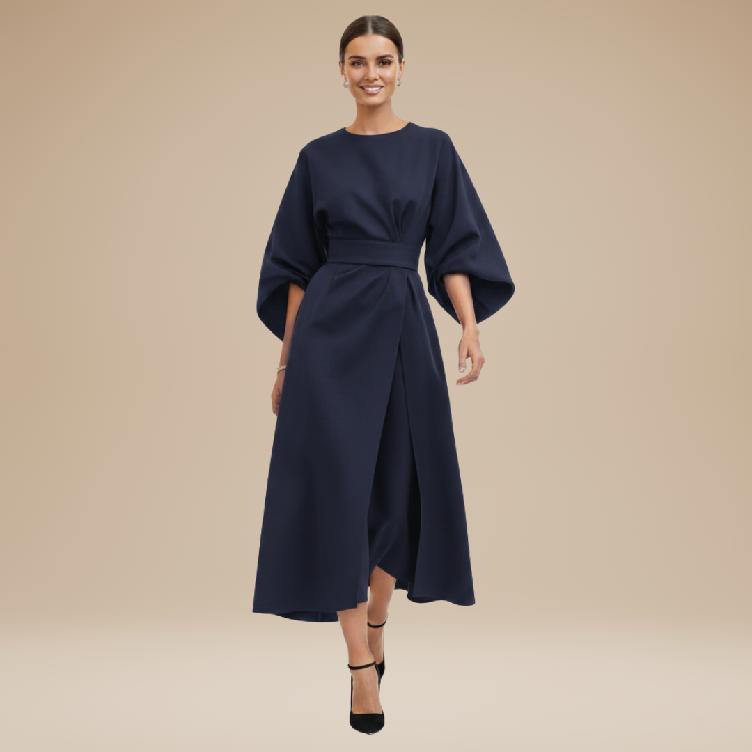 Midi Wrap Dress – Polished Daytime Style