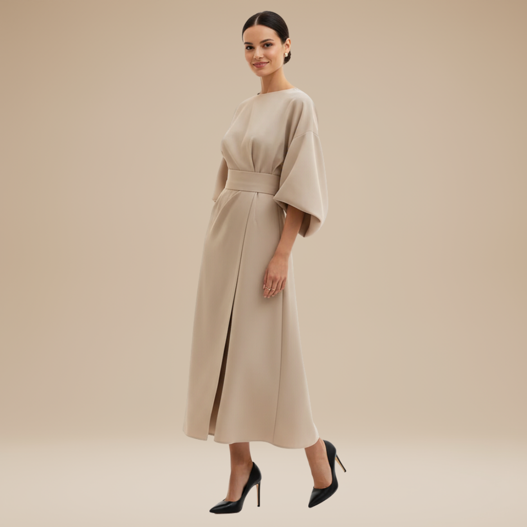 Midi Wrap Dress – Polished Daytime Style