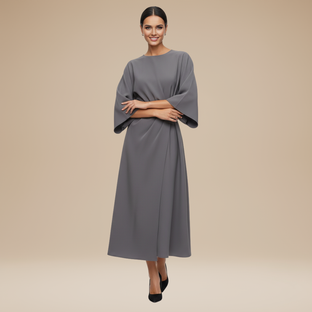 Midi Wrap Dress – Polished Daytime Style