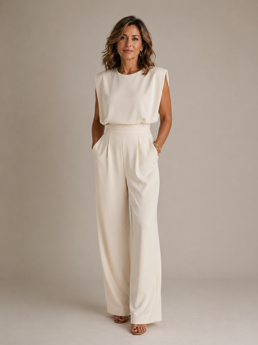 Pleated Jumpsuit – Relaxed Daytime Look