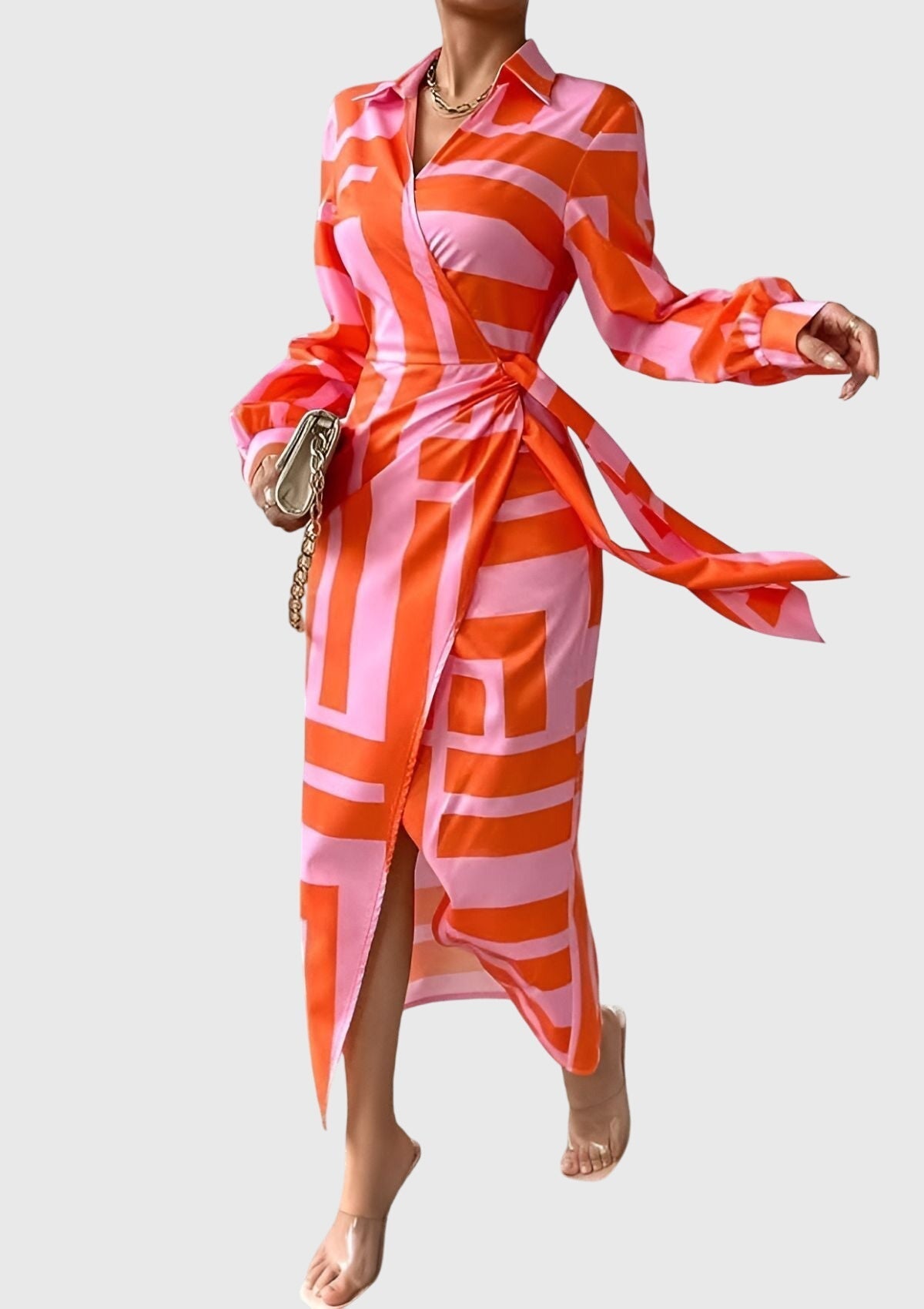 Printed Collared Dress – Effortless Summer Style
