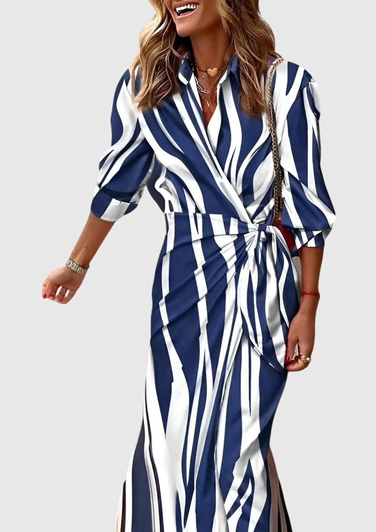 Printed Collared Dress – Effortless Summer Style