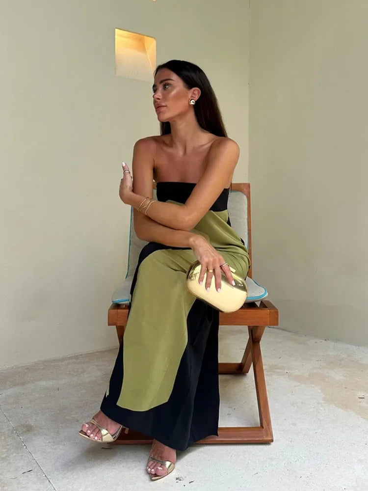 Printed Maxi Dress – Elegant Occasion Silhouette