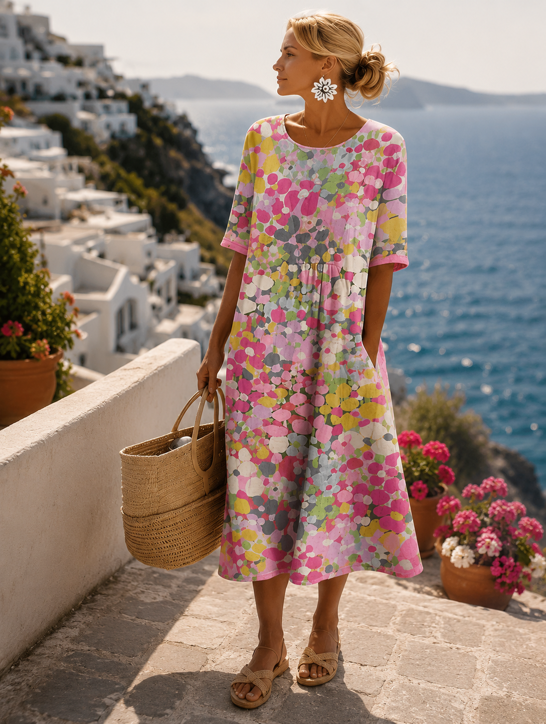 Printed Maxi Dress – Refined Everyday Ease