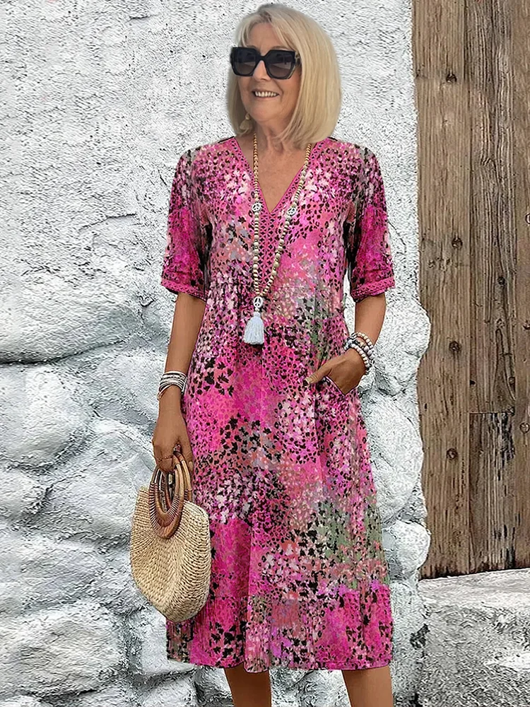 Printed Midi Dress – Easy Everyday Style