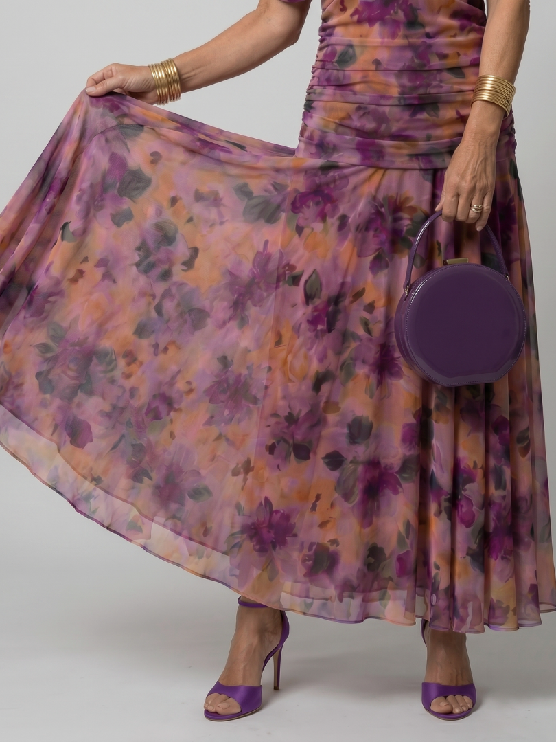 Printed Midi Wedding Guest Dress – Elegant Summer Occasion Style