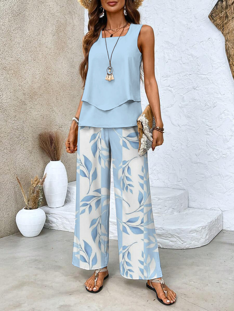 Printed Sleeveless Top – Effortless Summer Silhouette