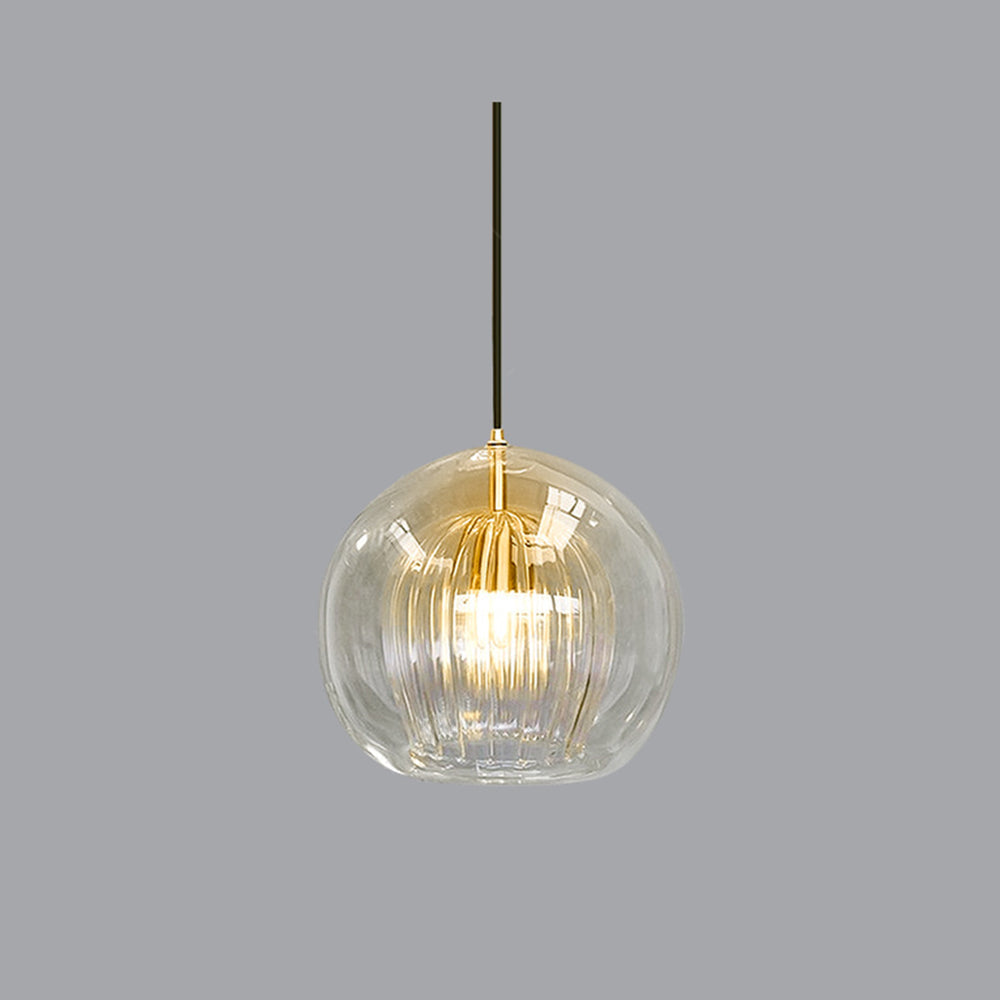 Glass Pendant Light Fixture – Modern Globe Ceiling Light