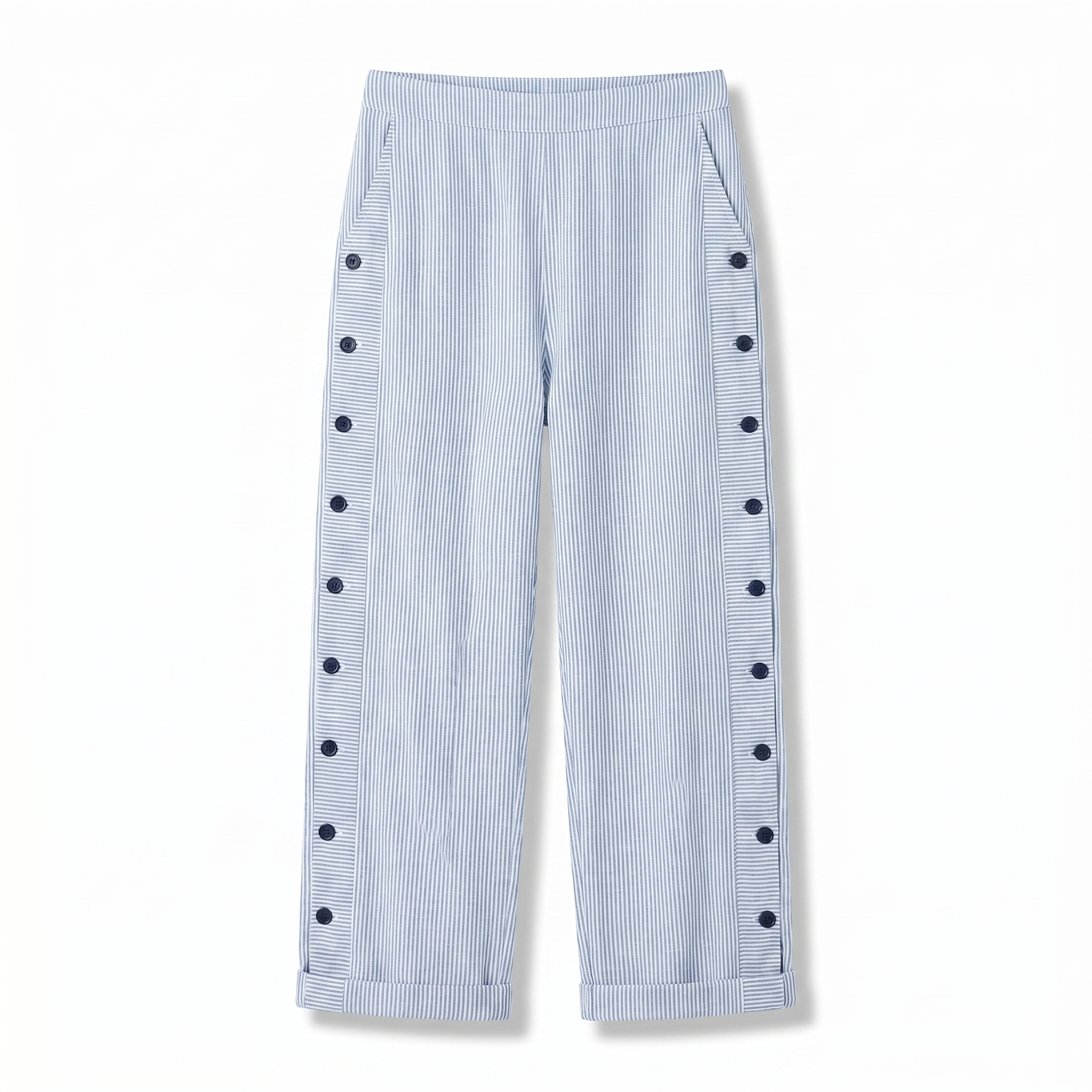 Striped Straight-Leg Trousers – Easy Summer Style
