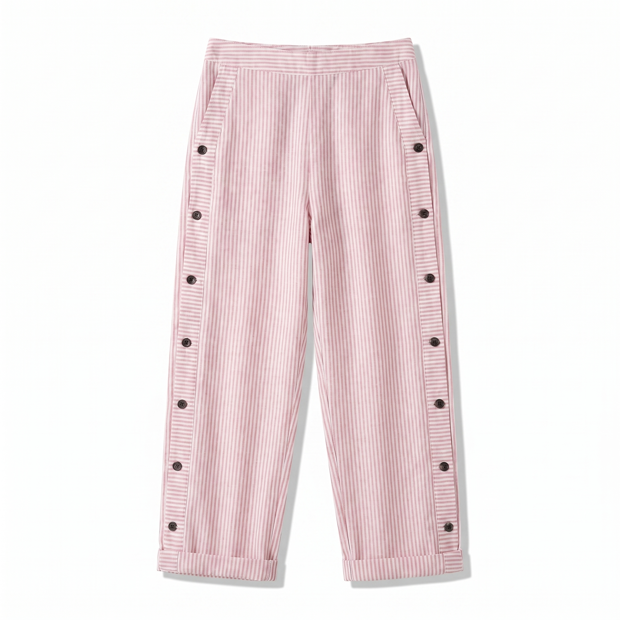 Striped Straight-Leg Trousers – Easy Summer Style
