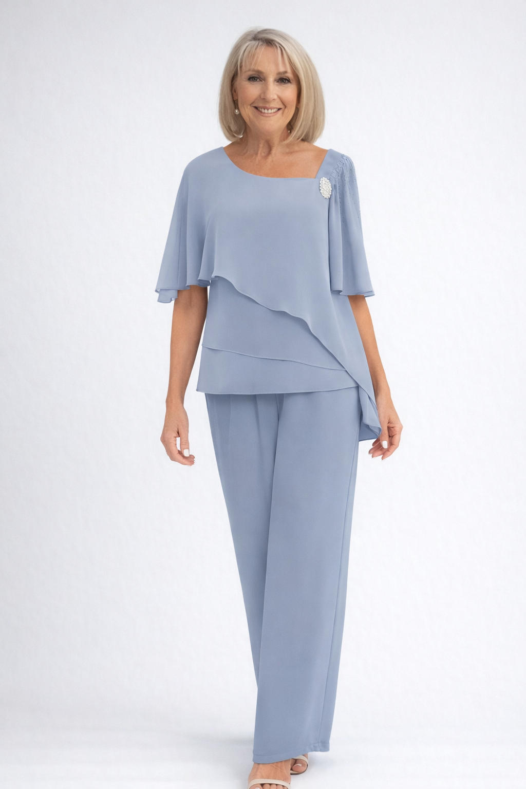 Tiered Trousers – Evening-Ready Elegance