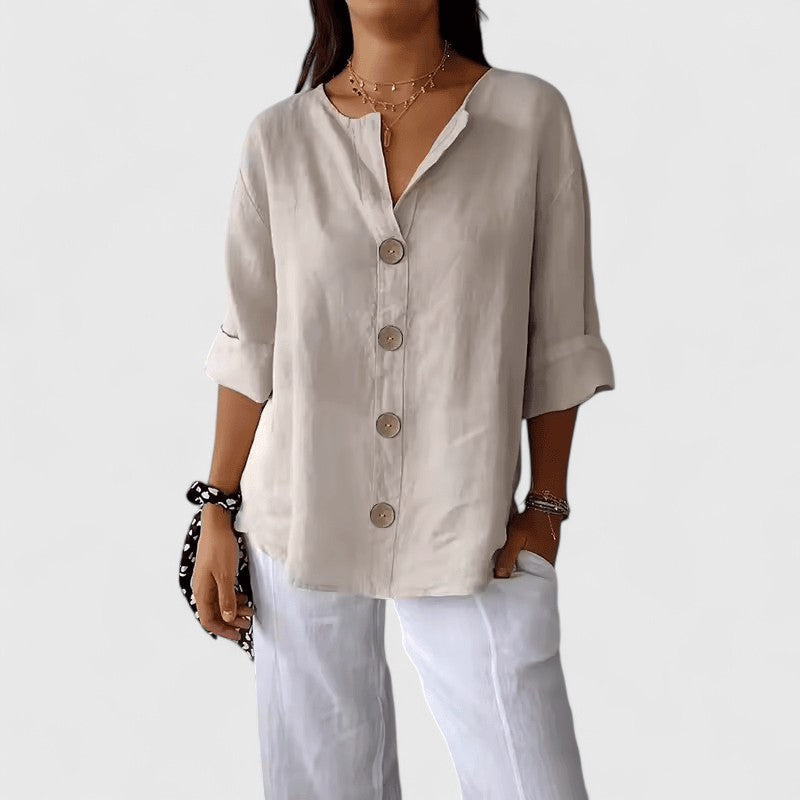 V-Neck Blouse – Easy Summer Style