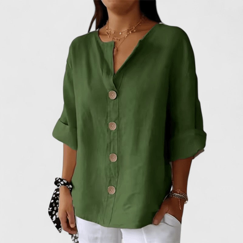 V-Neck Blouse – Easy Summer Style