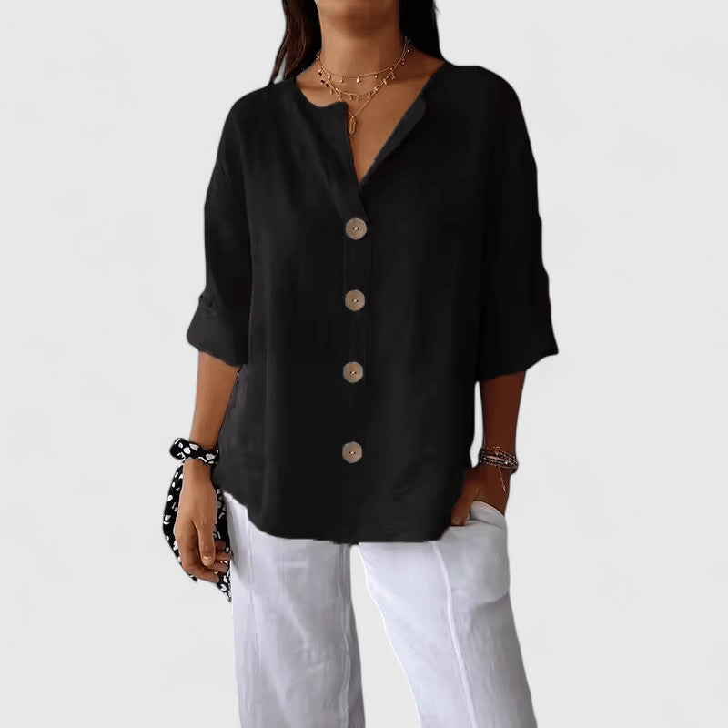 V-Neck Blouse – Easy Summer Style