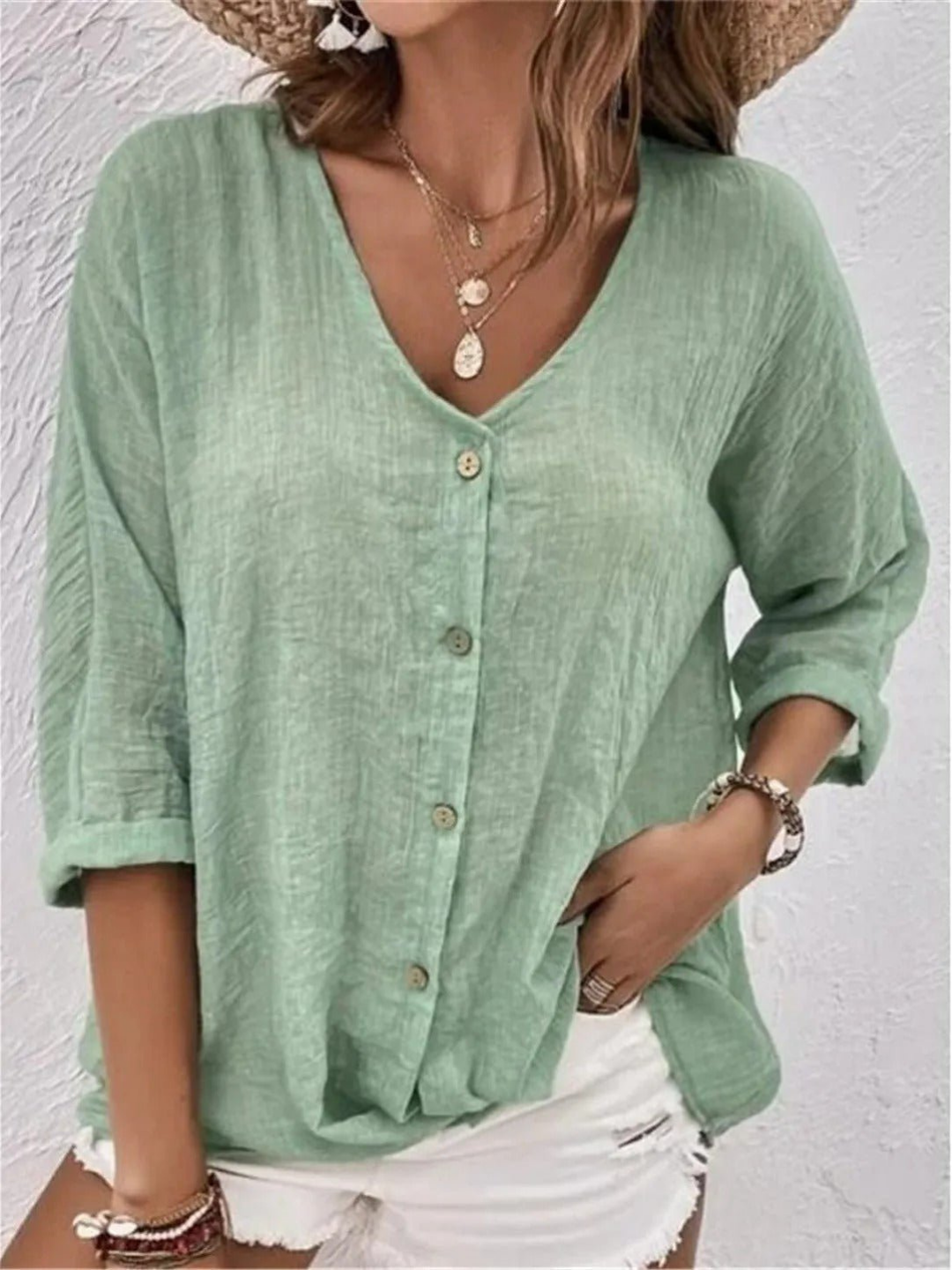 V-Neckline Blouse – Easy Everyday Style