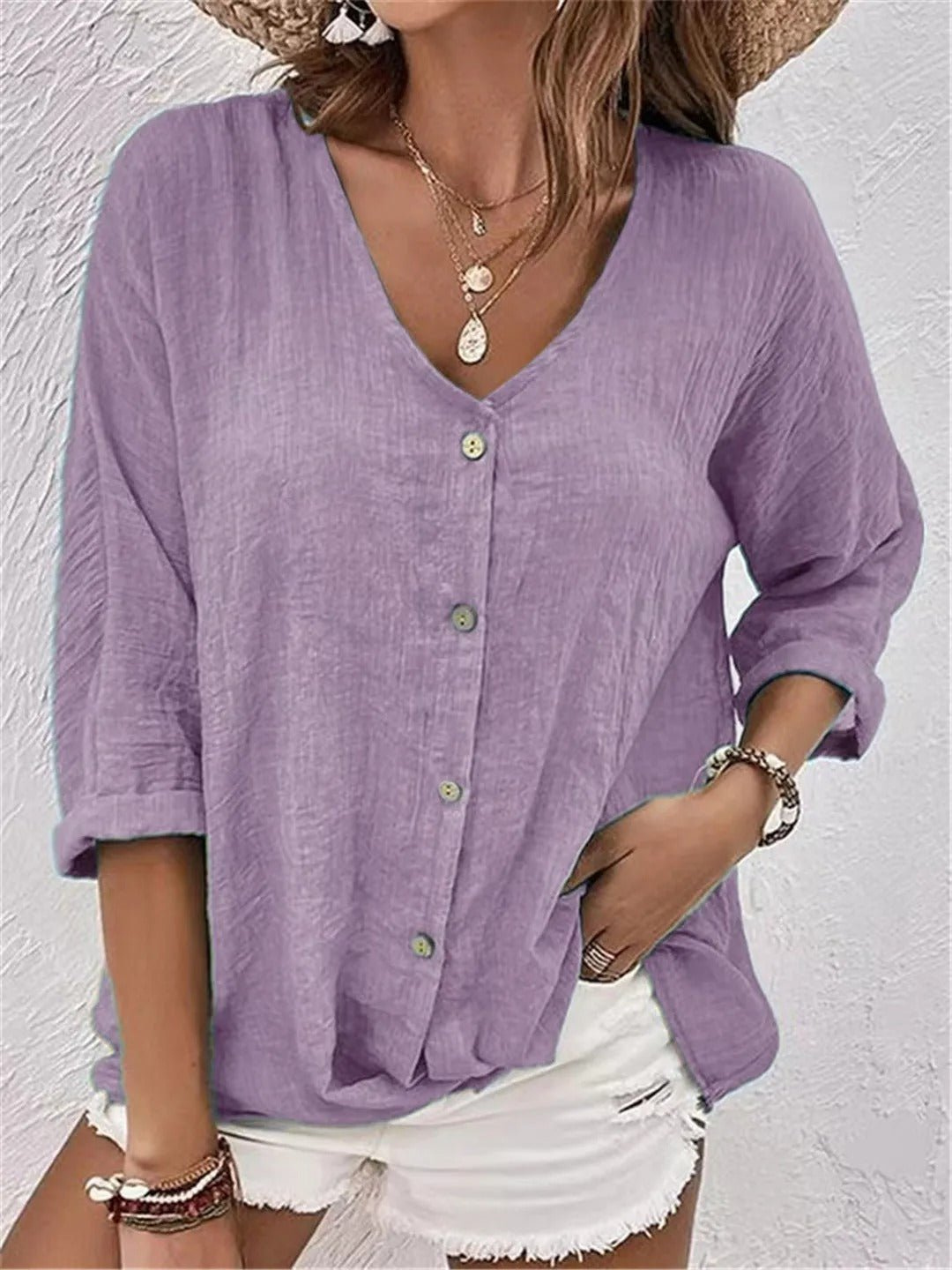 V-Neckline Blouse – Easy Everyday Style