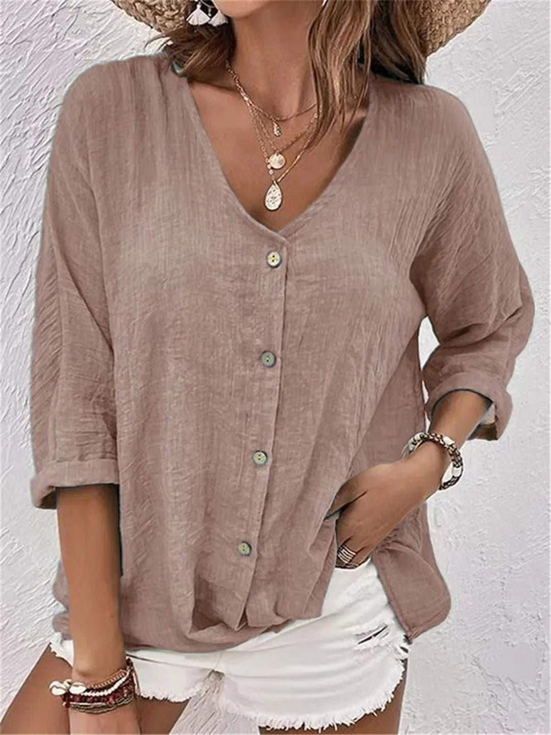 V-Neckline Blouse – Easy Everyday Style