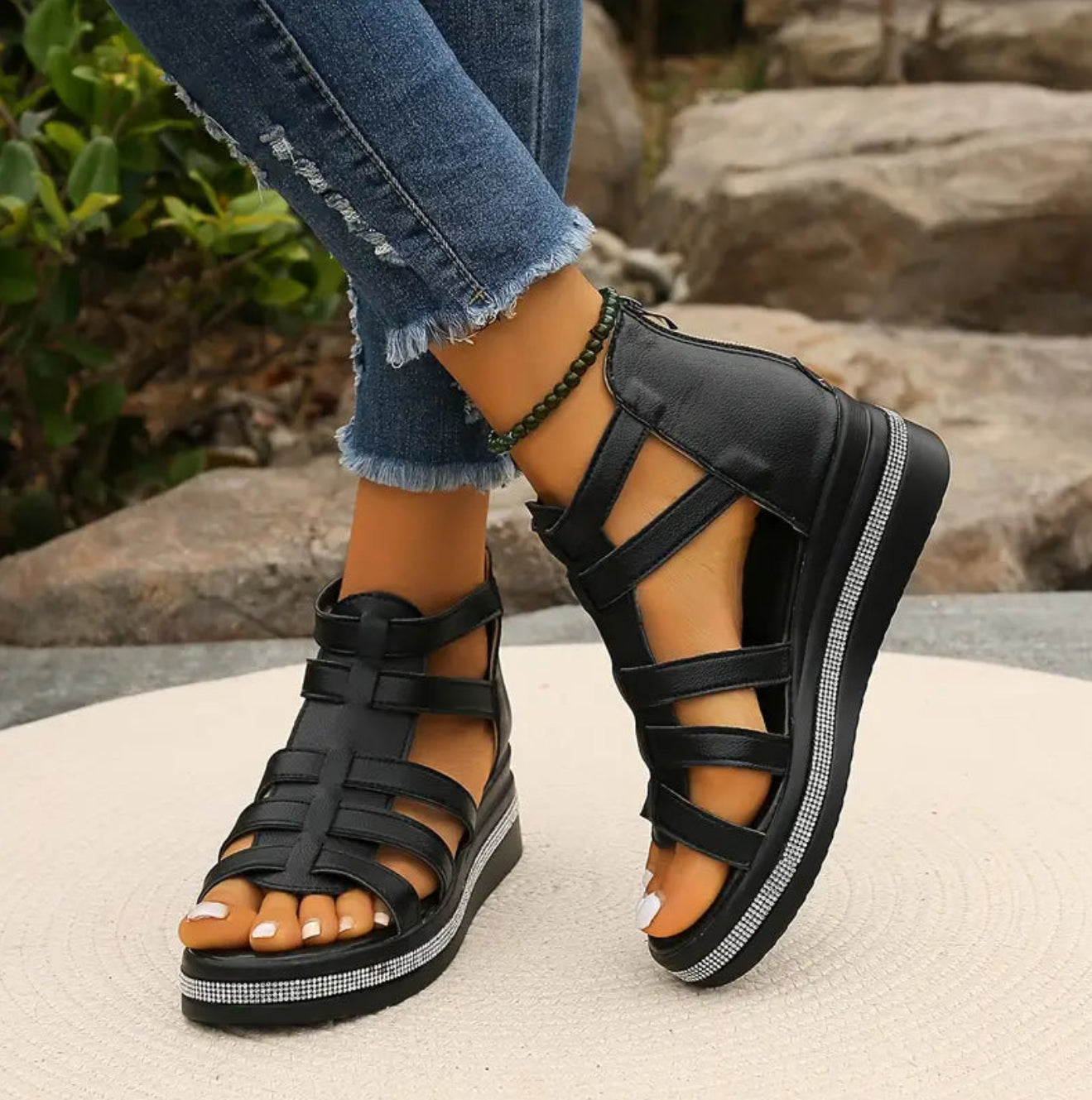 Wedge Sandals – Evening-Ready Elegance